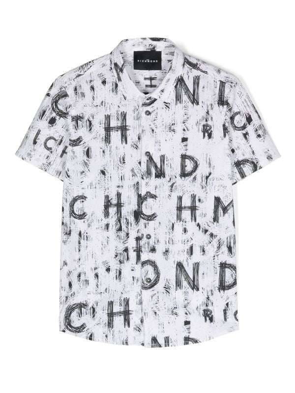 John Richmond kids Camicia con pattern ton sur ton