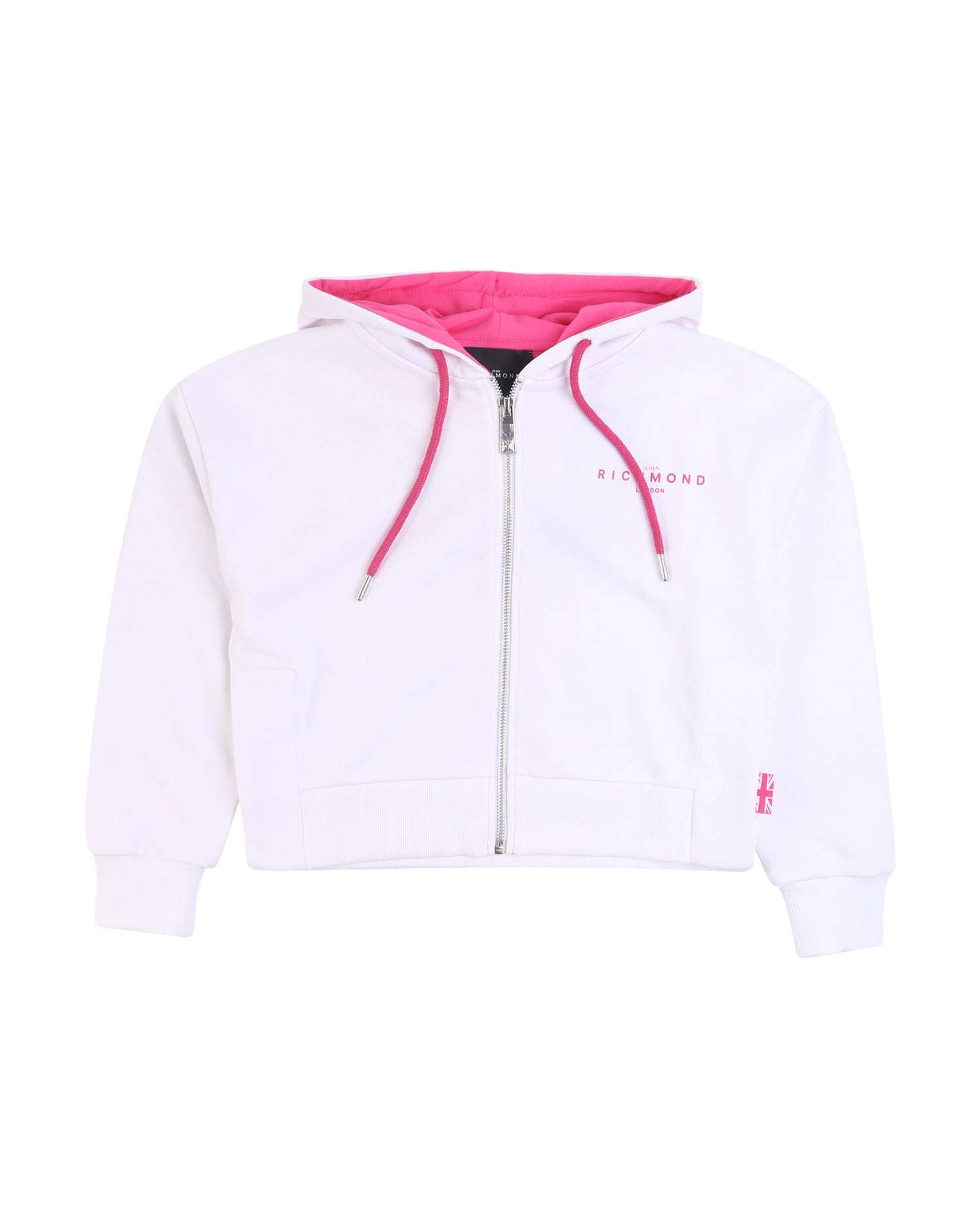 John Richmond kids Felpa con logo e cappuccio