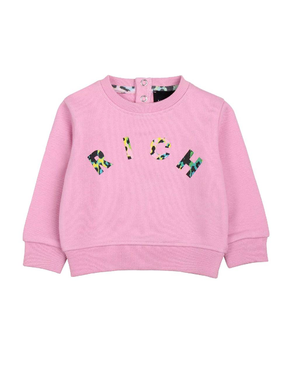 John Richmond kids Felpa con logo multicolor