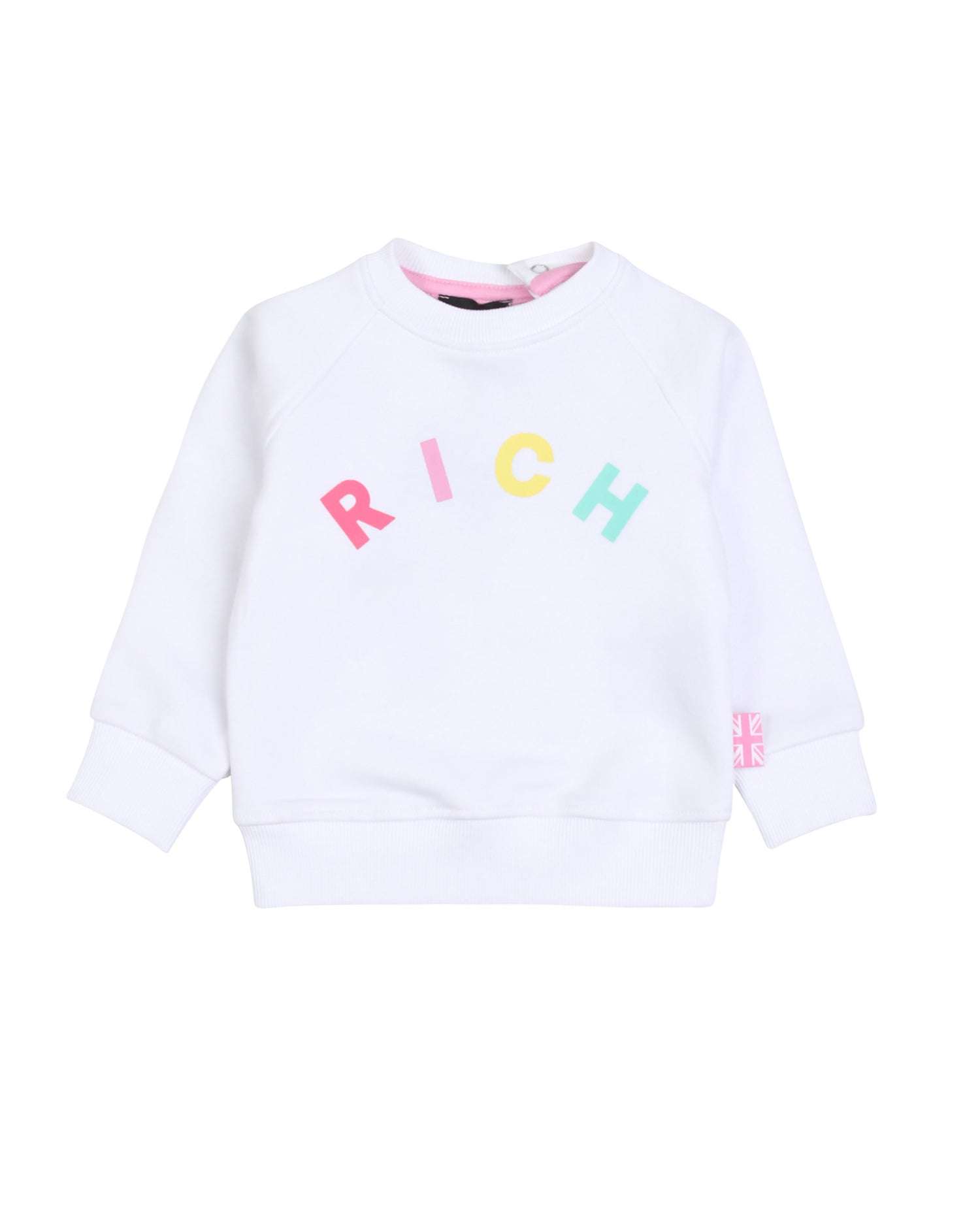 John Richmond kids Felpa con logo multicolor