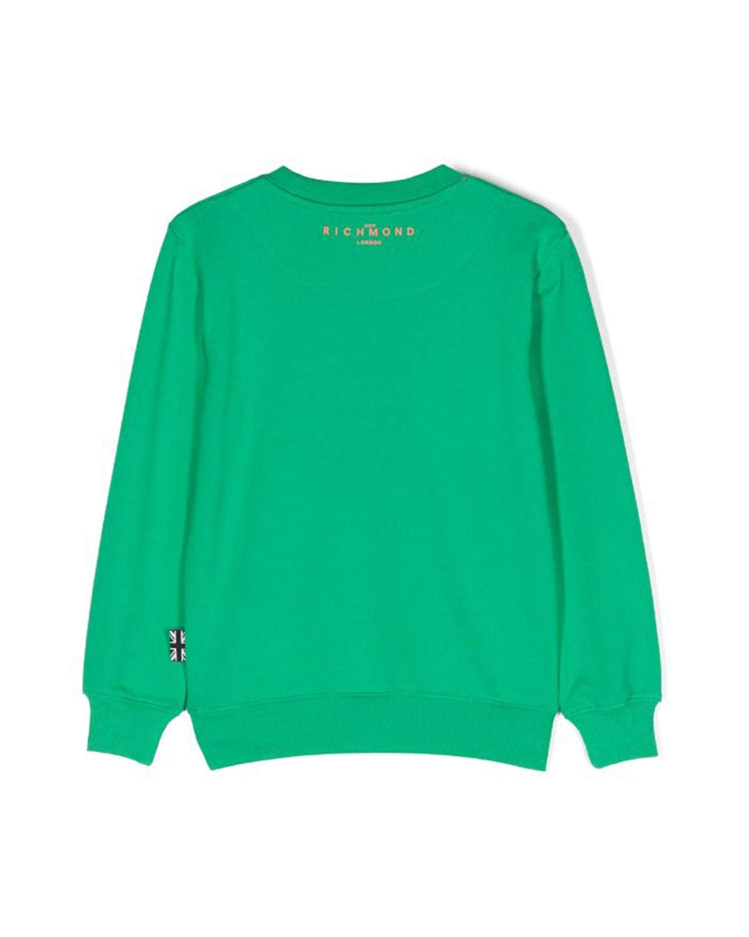 John Richmond Kids Felpa Con Logo Sul Davanti