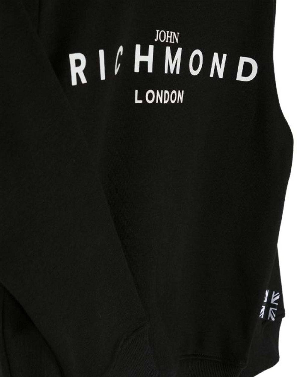 John Richmond Kids Felpa Con Logo Sul Davanti