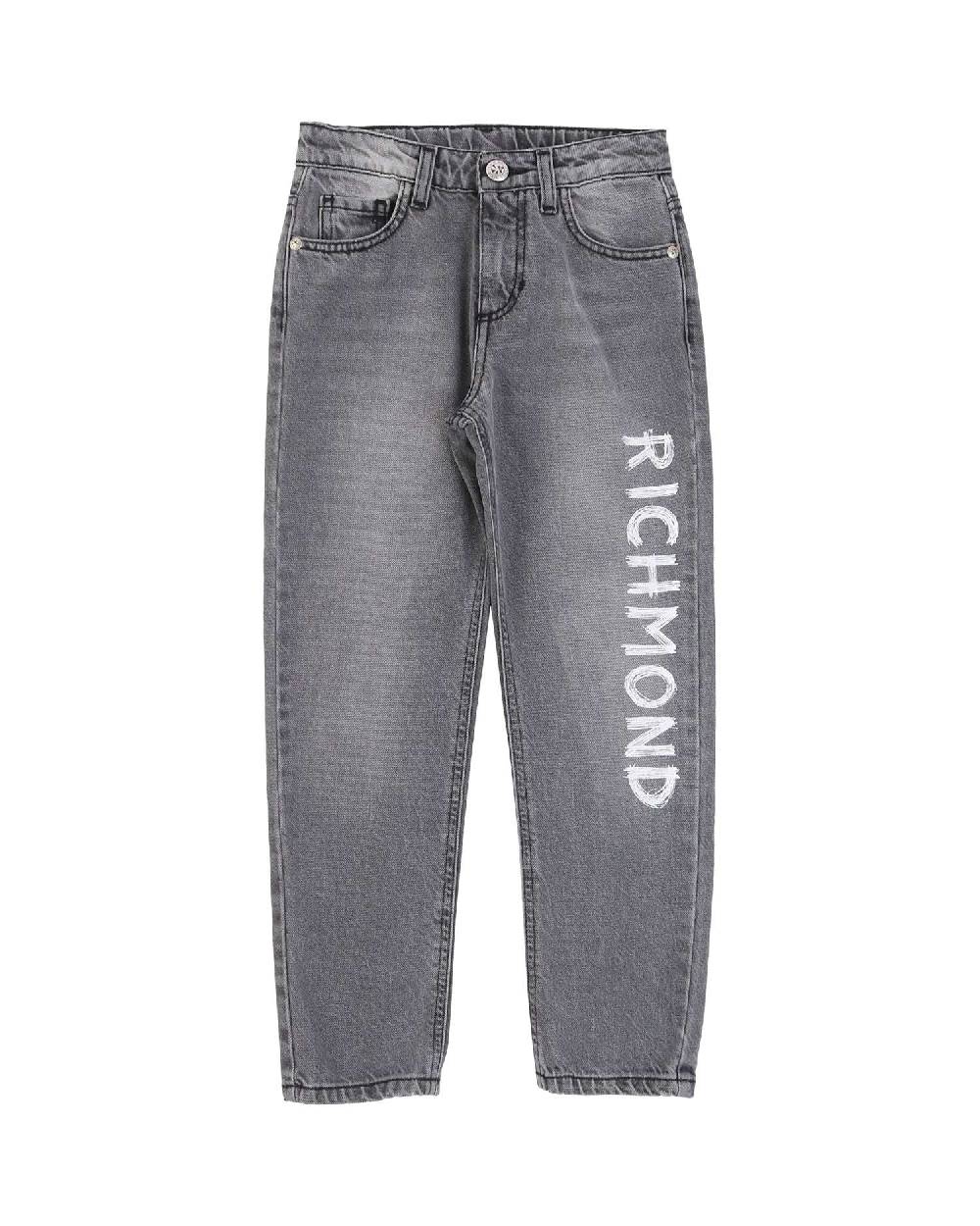 John Richmond kids Jeans con logo lungo la gamba