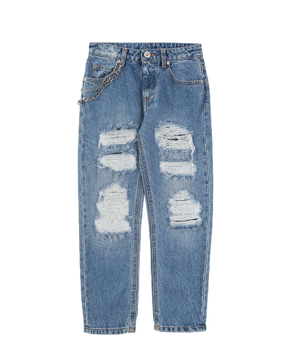 John Richmond kids Jeans con strappi effetto used