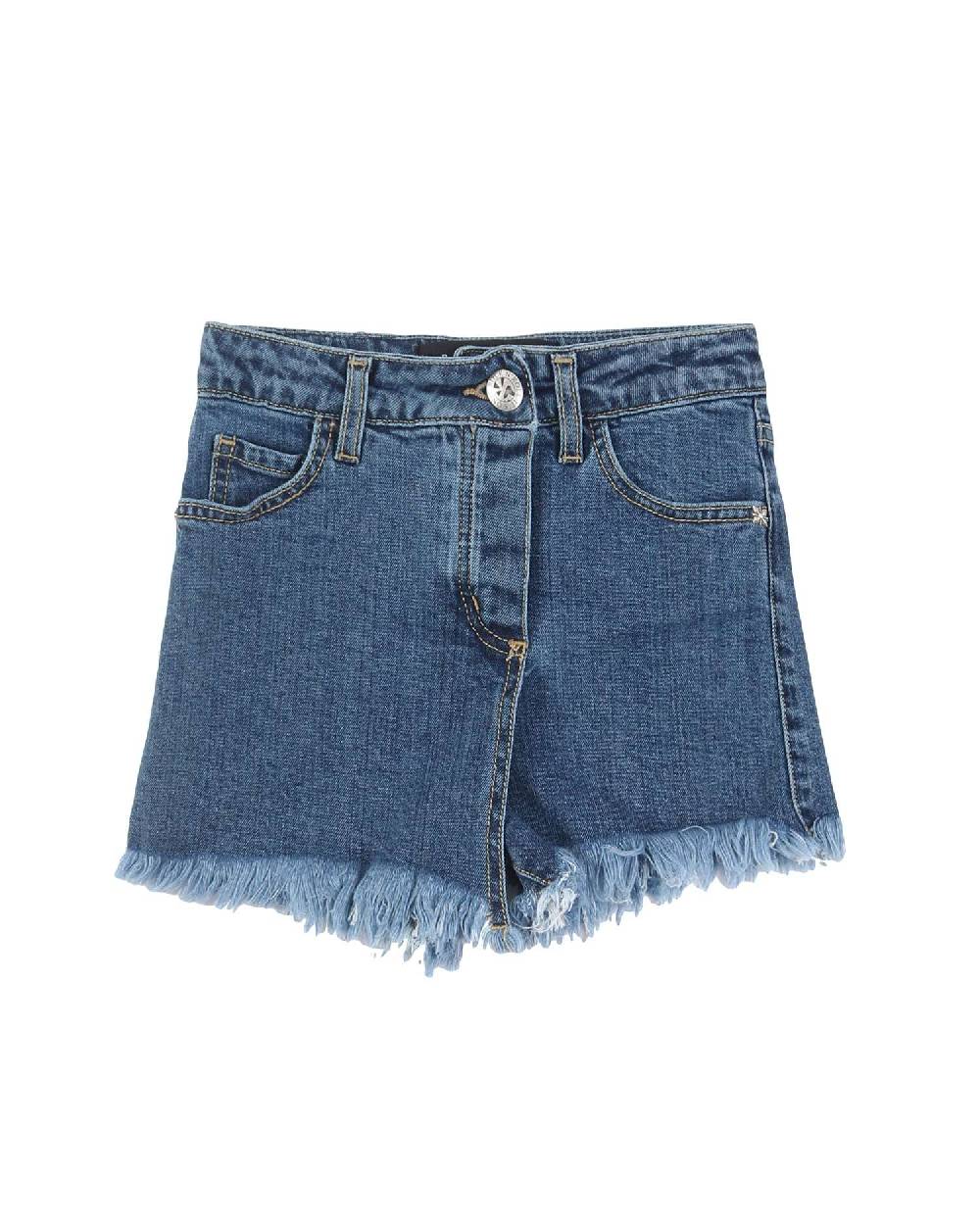 John Richmond kids Shorts in denim con logo