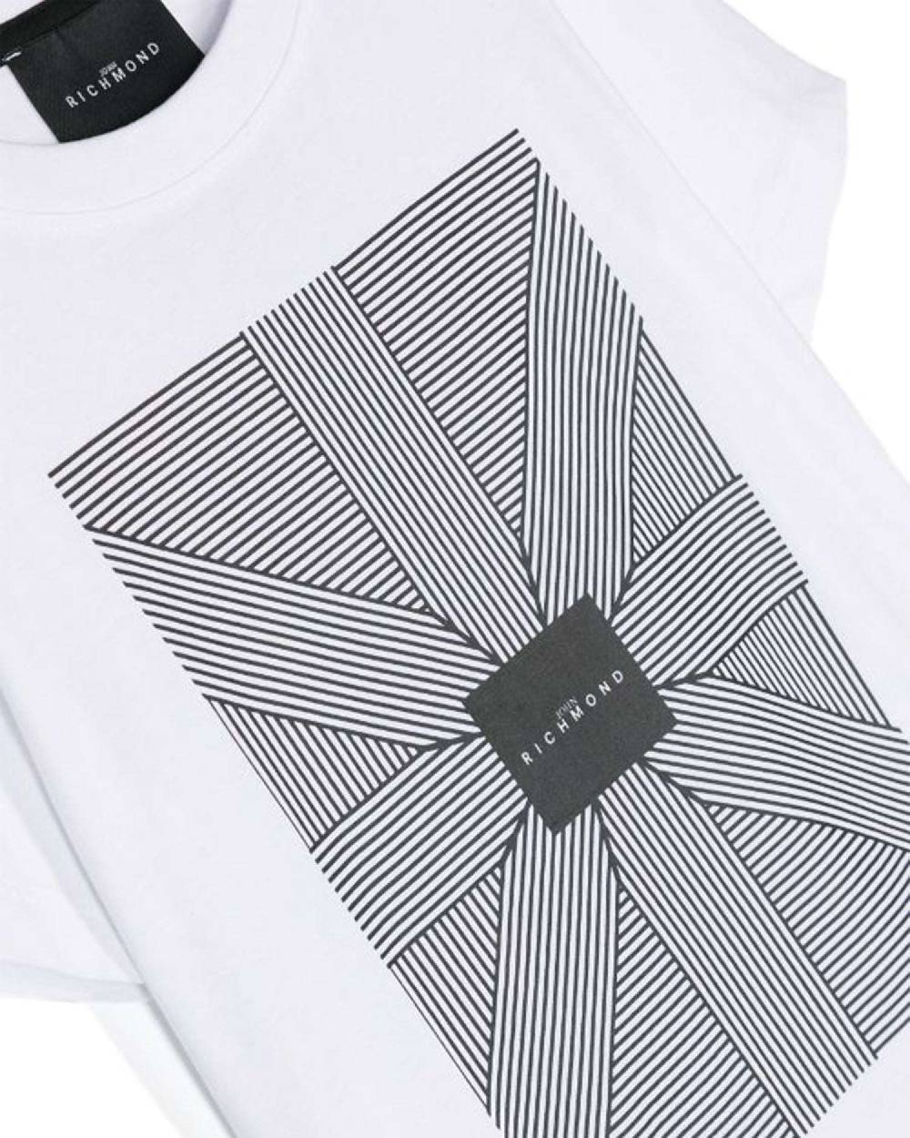 John Richmond Kids T-shirt Con Grafica Sul Davanti