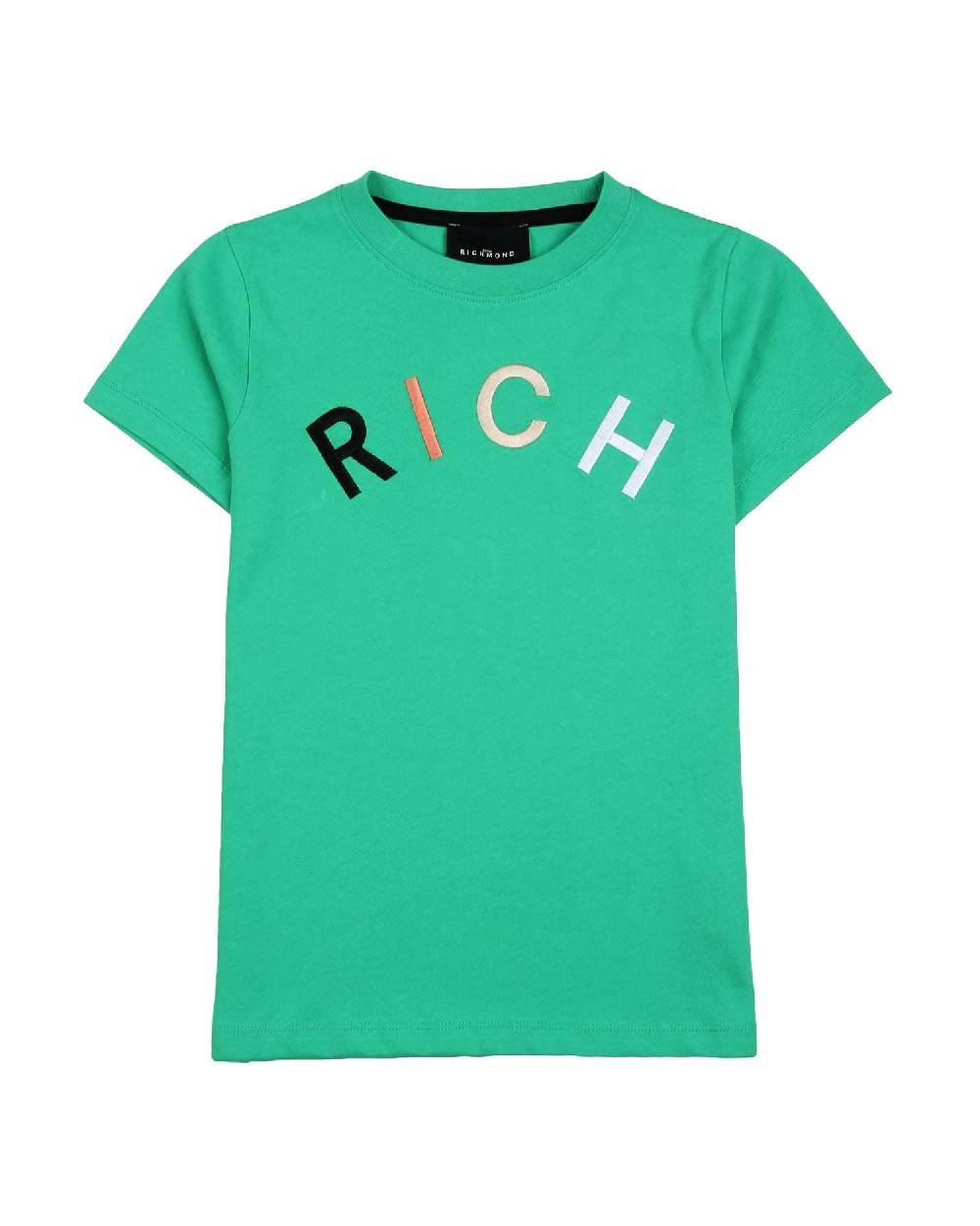 John Richmond Kids T-shirt Con Logo Sul Davanti