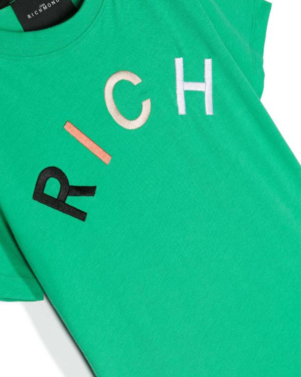 John Richmond Kids T-shirt Con Logo Sul Davanti