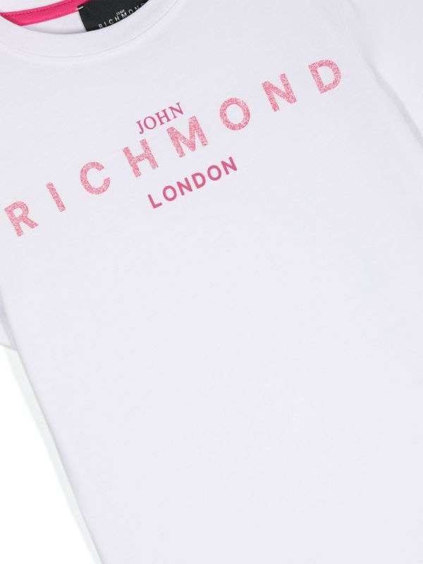 John Richmond Kids T-shirt Con Logo Sul Davanti