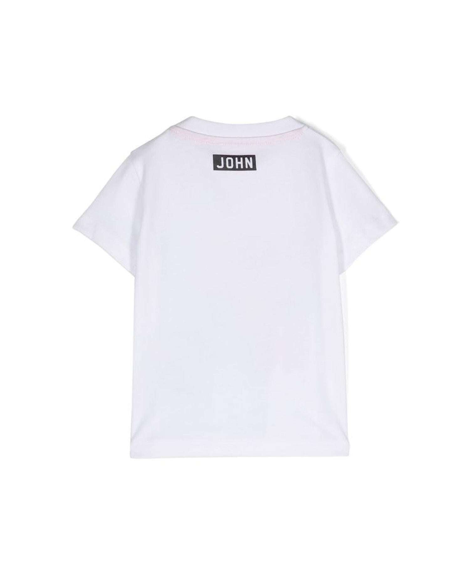 John Richmond Kids T-shirt Con Logo Sul Davanti