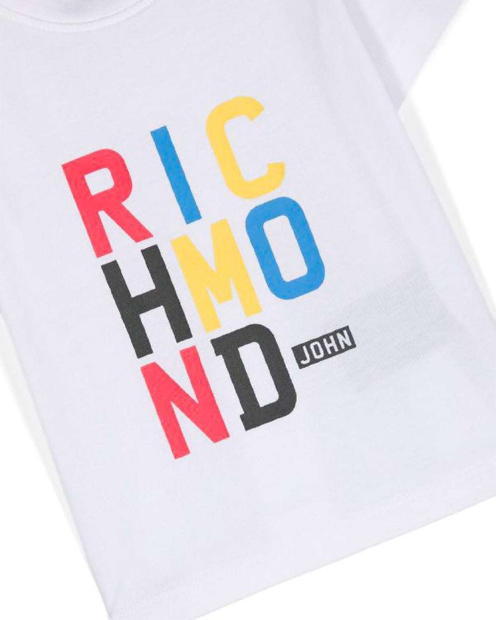 John Richmond Kids T-shirt Con Logo Sul Davanti