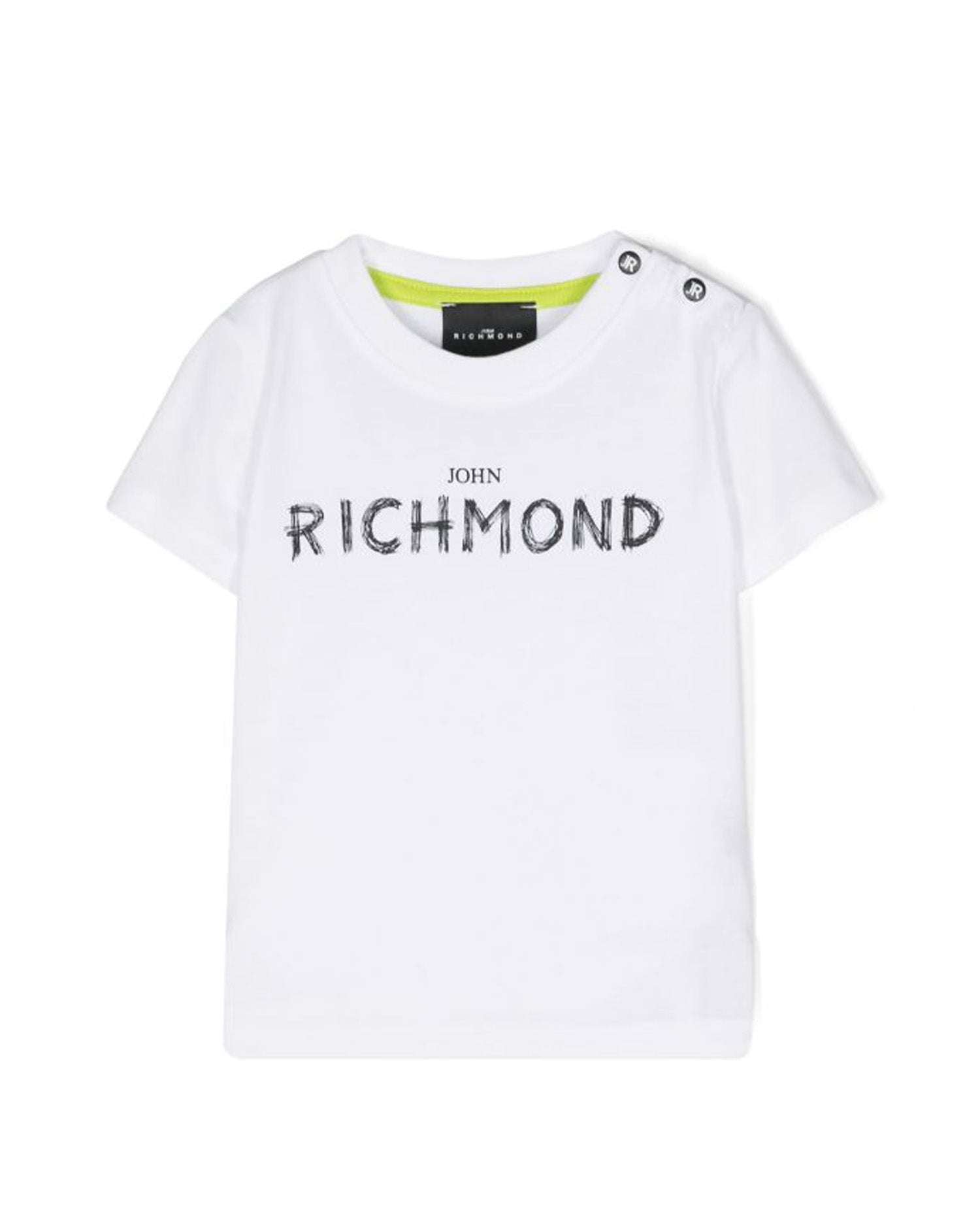 John Richmond Kids T-shirt Con Logo Sul Davanti