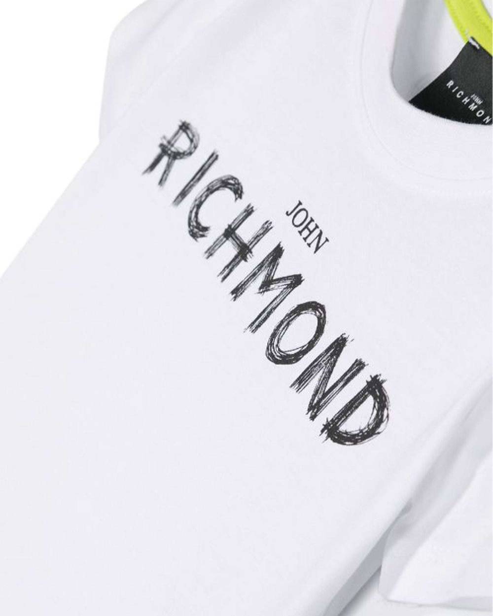 John Richmond Kids T-shirt Con Logo Sul Davanti