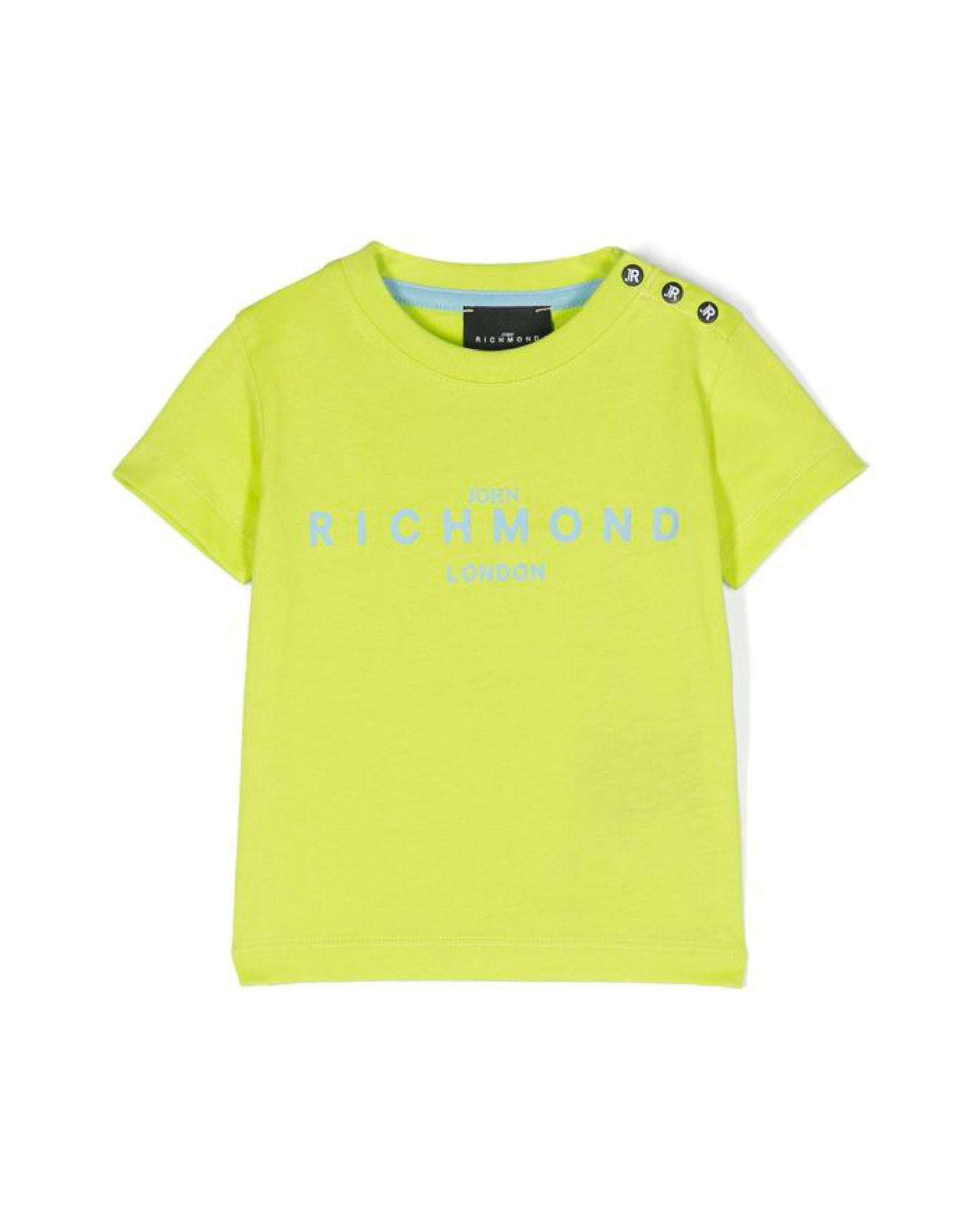John Richmond kids T-shirt con logo sul davanti
