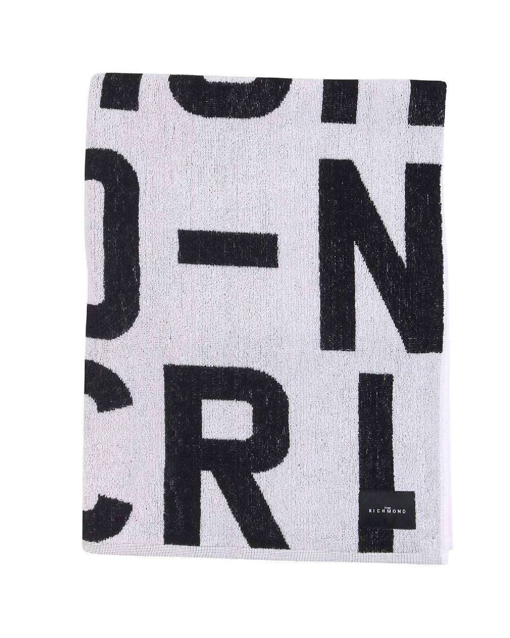 John Richmond kids Telo mare con logo allover