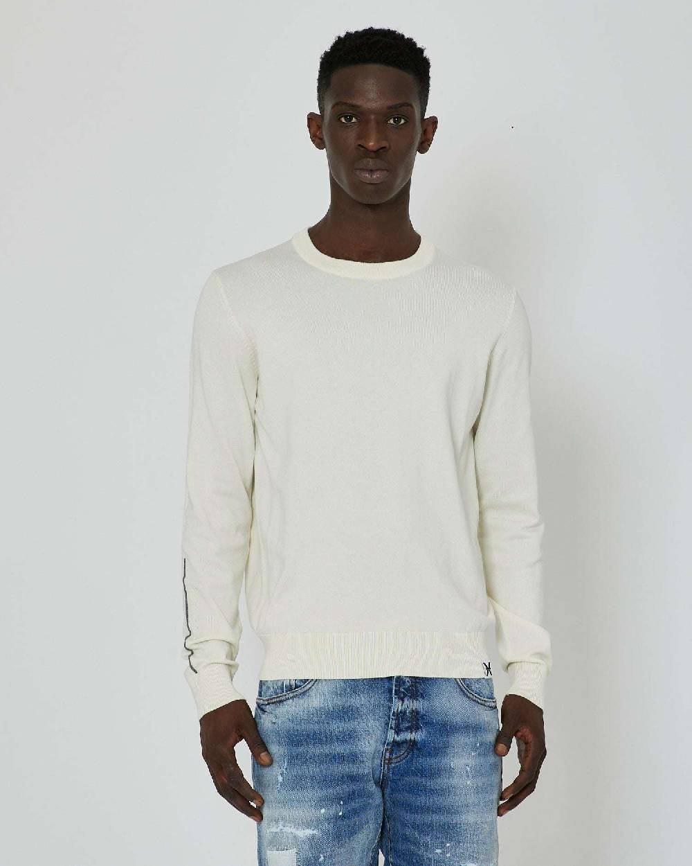John Richmond Maglia Con Bordi A Contrasto