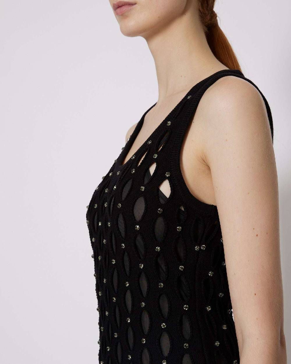 John Richmond Mini Abito Forato Con Applicazioni