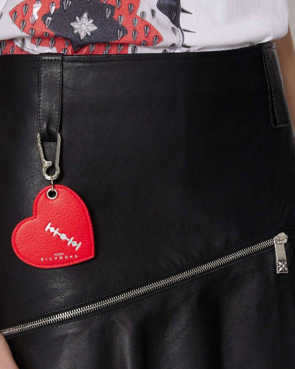 John Richmond Minigonna Con Zip Sul Davanti