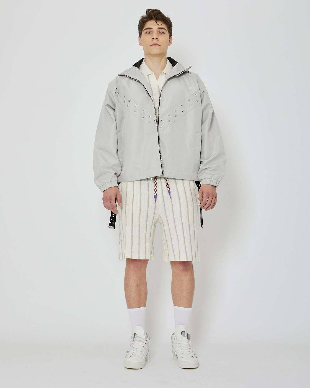 John Richmond Polo Con Righe E Scollo A V