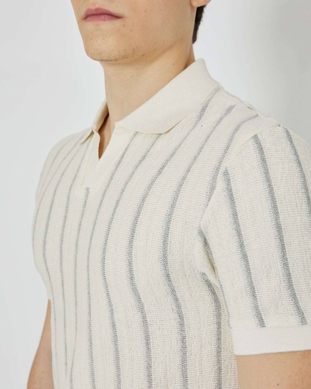 John Richmond Polo Con Righe E Scollo A V