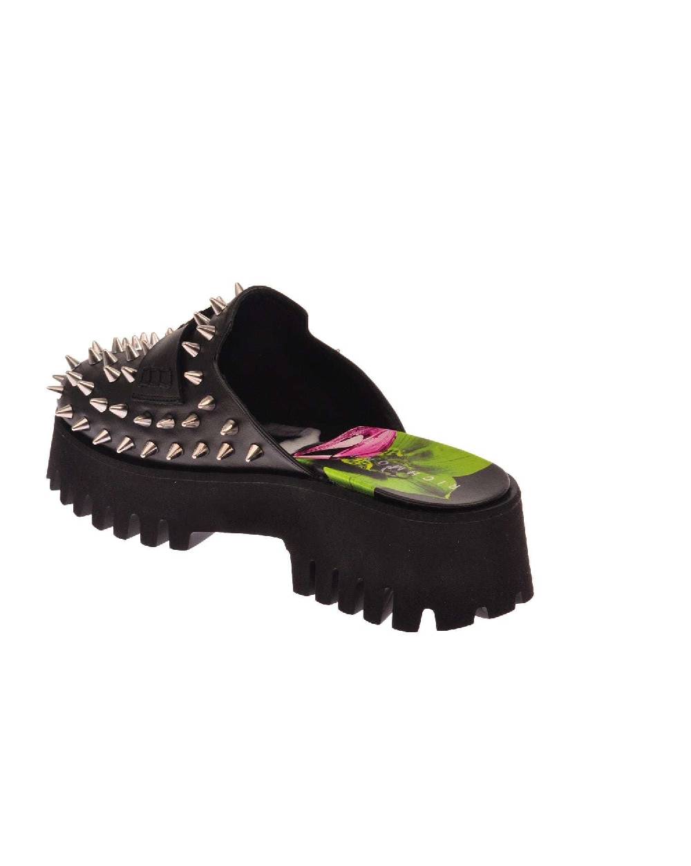 John Richmond Scarpa Aperta Dietro Con Borchie