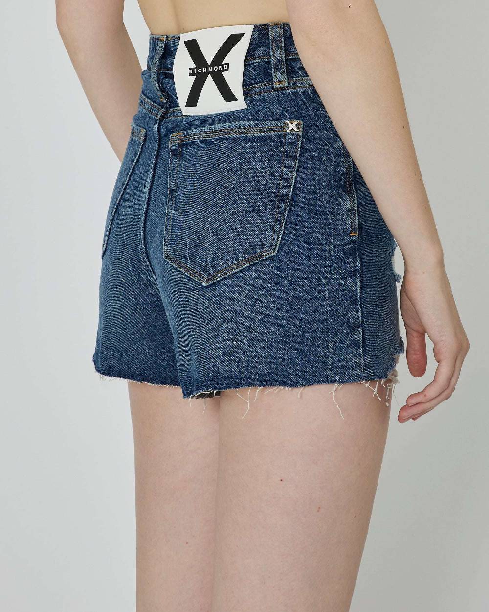 John Richmond Shorts In Denim