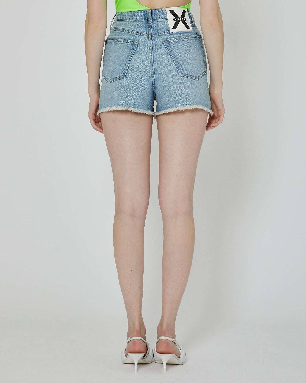 John Richmond Shorts In Denim Lavaggio Chiaro