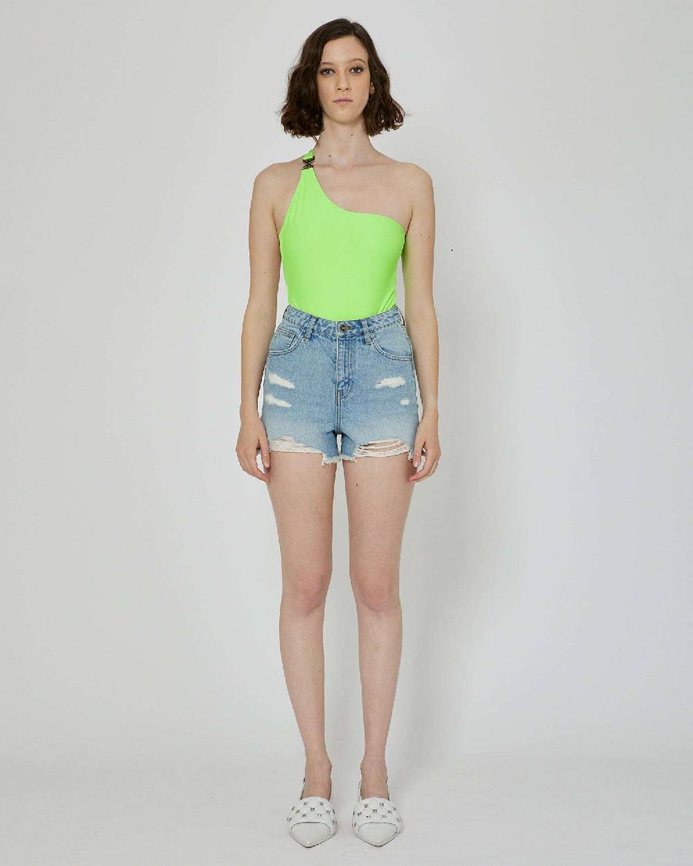 John Richmond Shorts in denim lavaggio chiaro