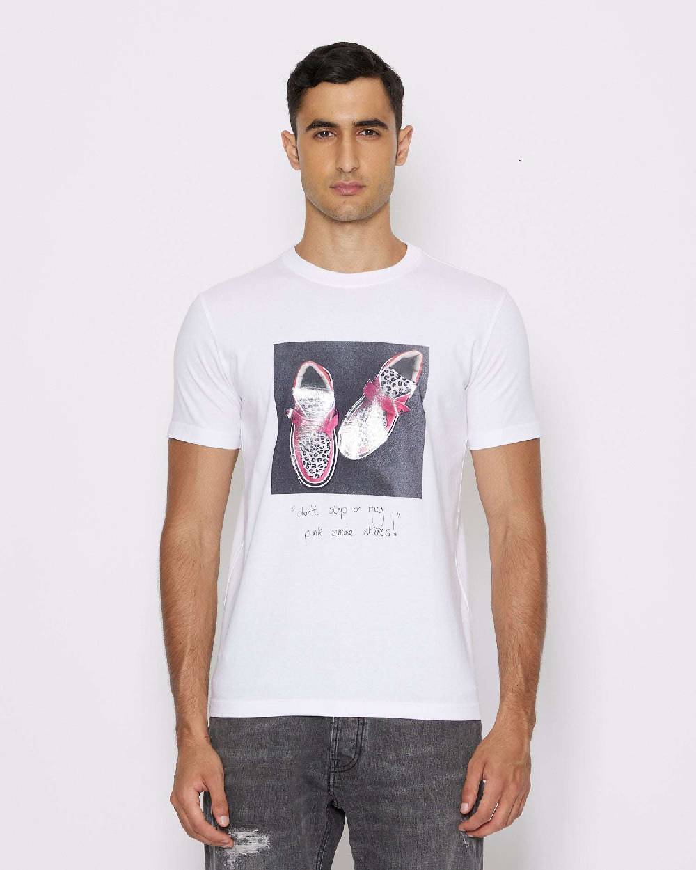 John Richmond T-shirt con grafica sul davanti