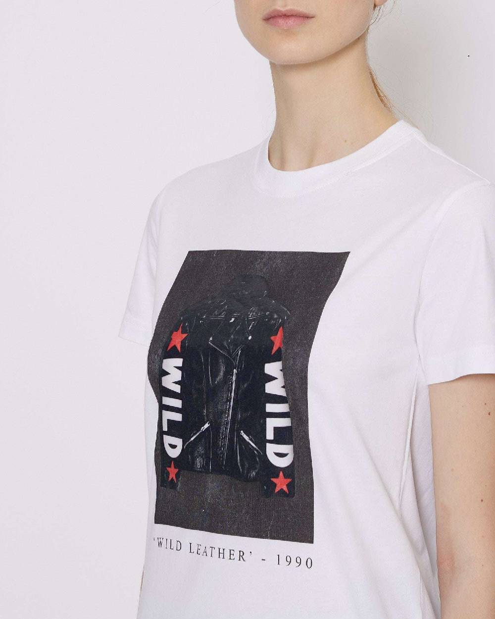 John Richmond T-shirt Con Grafica Sul Davanti