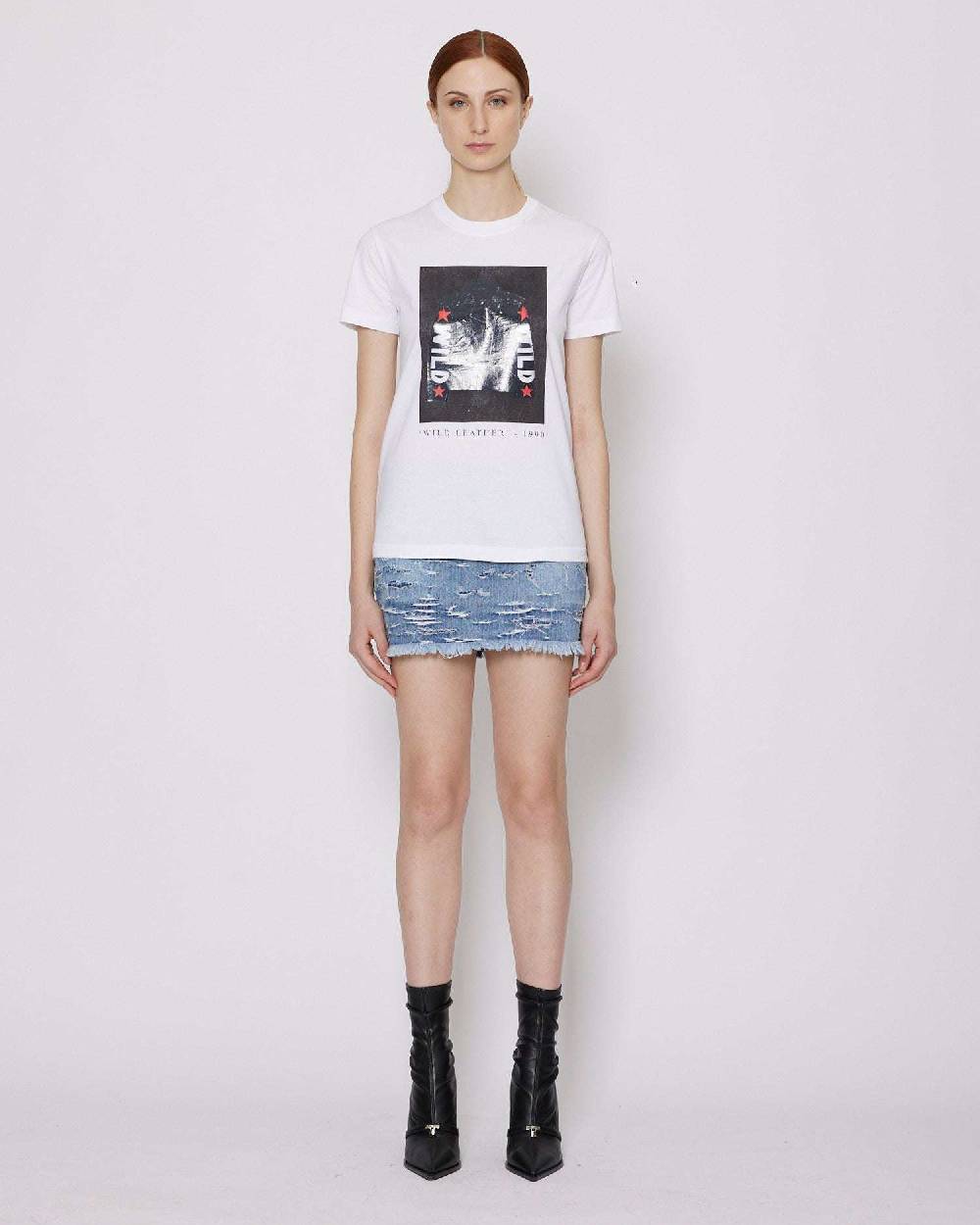 John Richmond T-shirt con grafica sul davanti