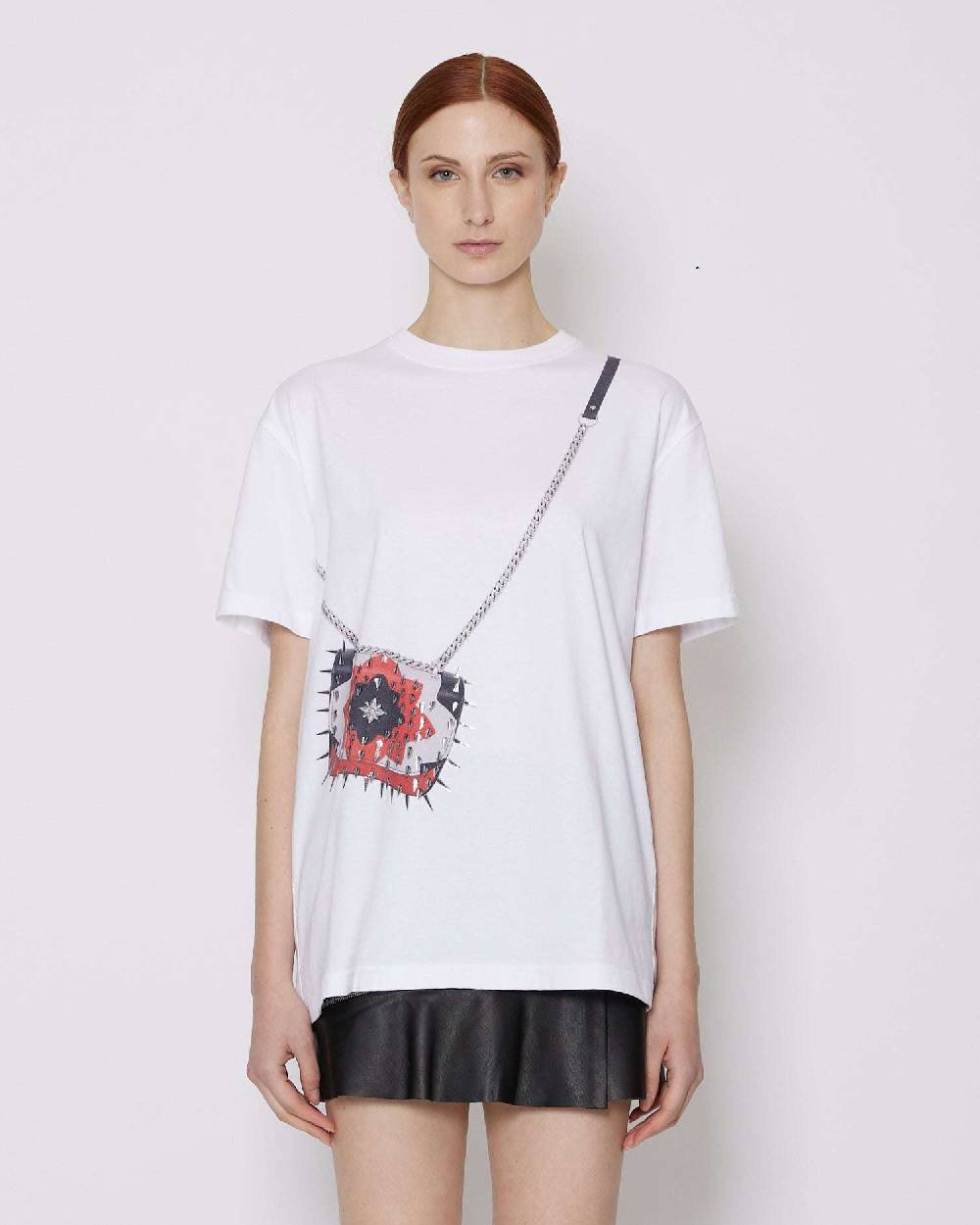 John Richmond T-shirt Con Grafica Sul Davanti