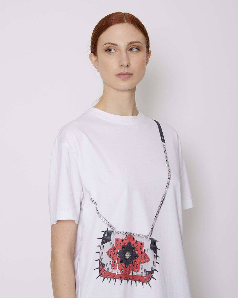 John Richmond T-shirt Con Grafica Sul Davanti