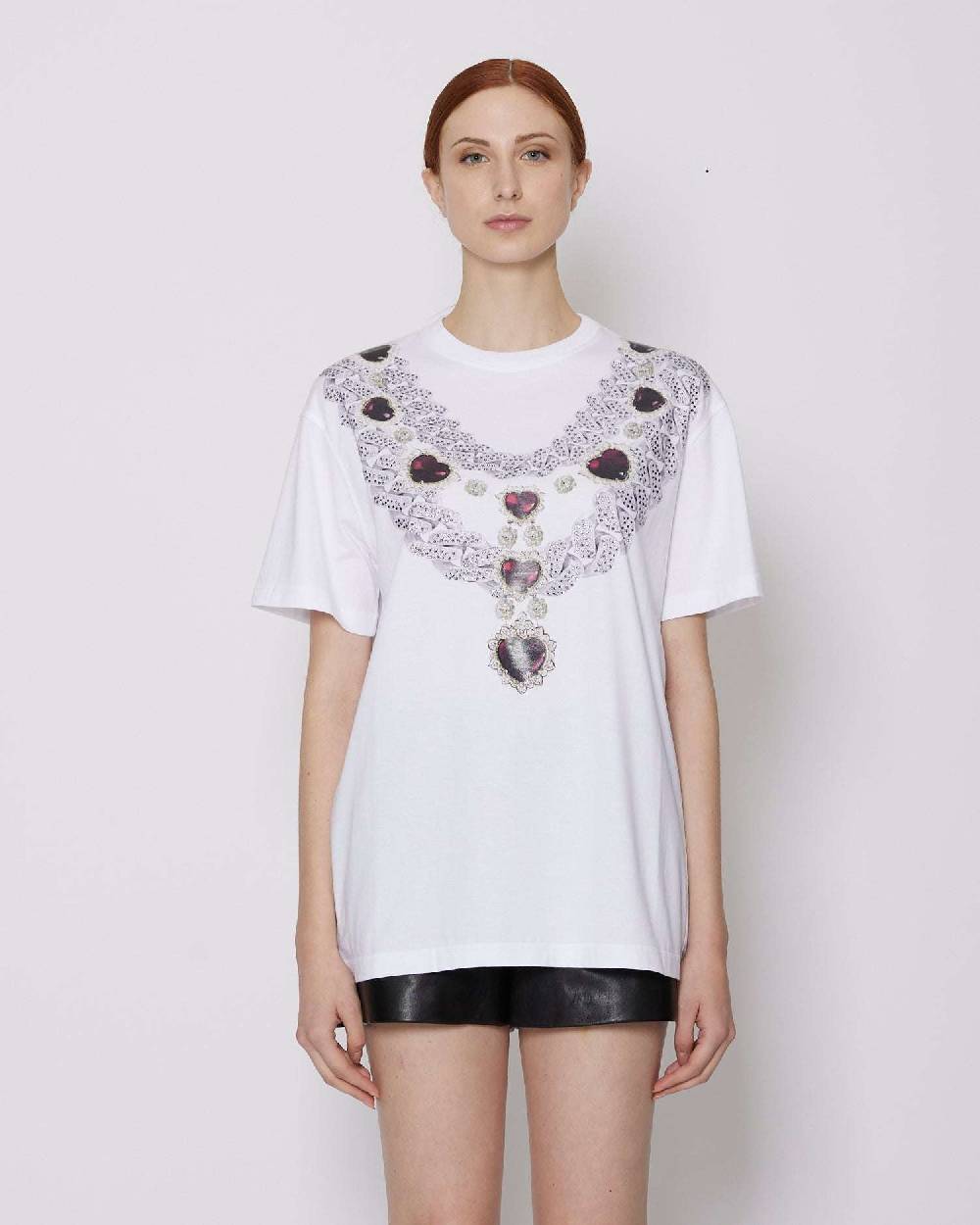 John Richmond T-shirt Con Grafica Sul Davanti