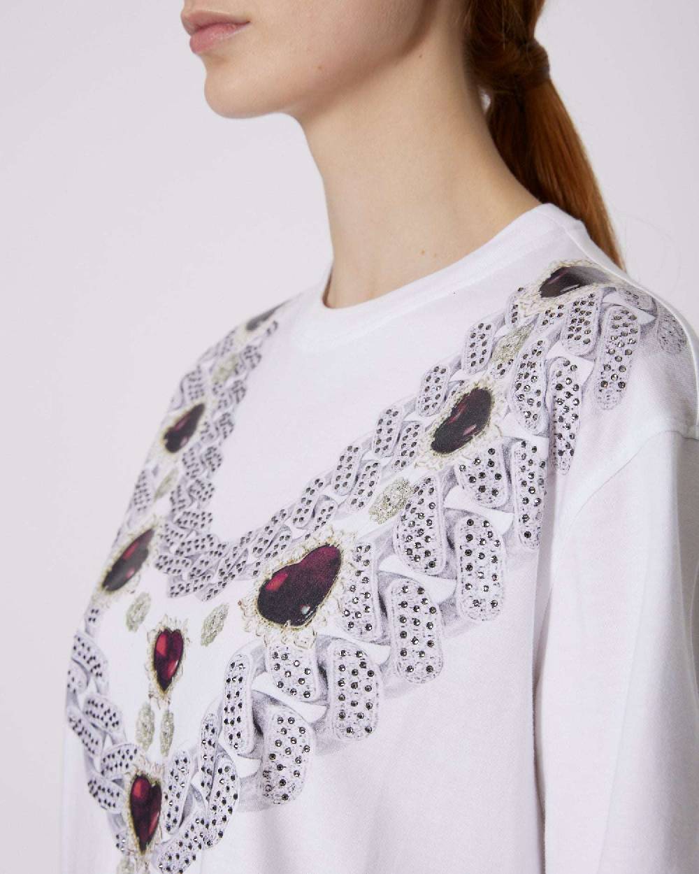 John Richmond T-shirt Con Grafica Sul Davanti