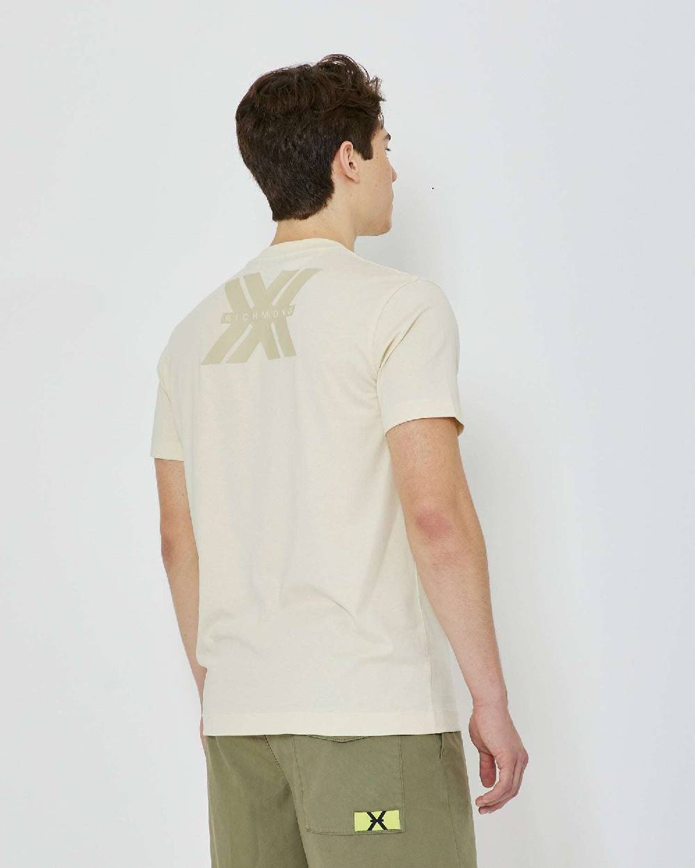 John Richmond T-shirt Con Logo Applicato Sul Retro