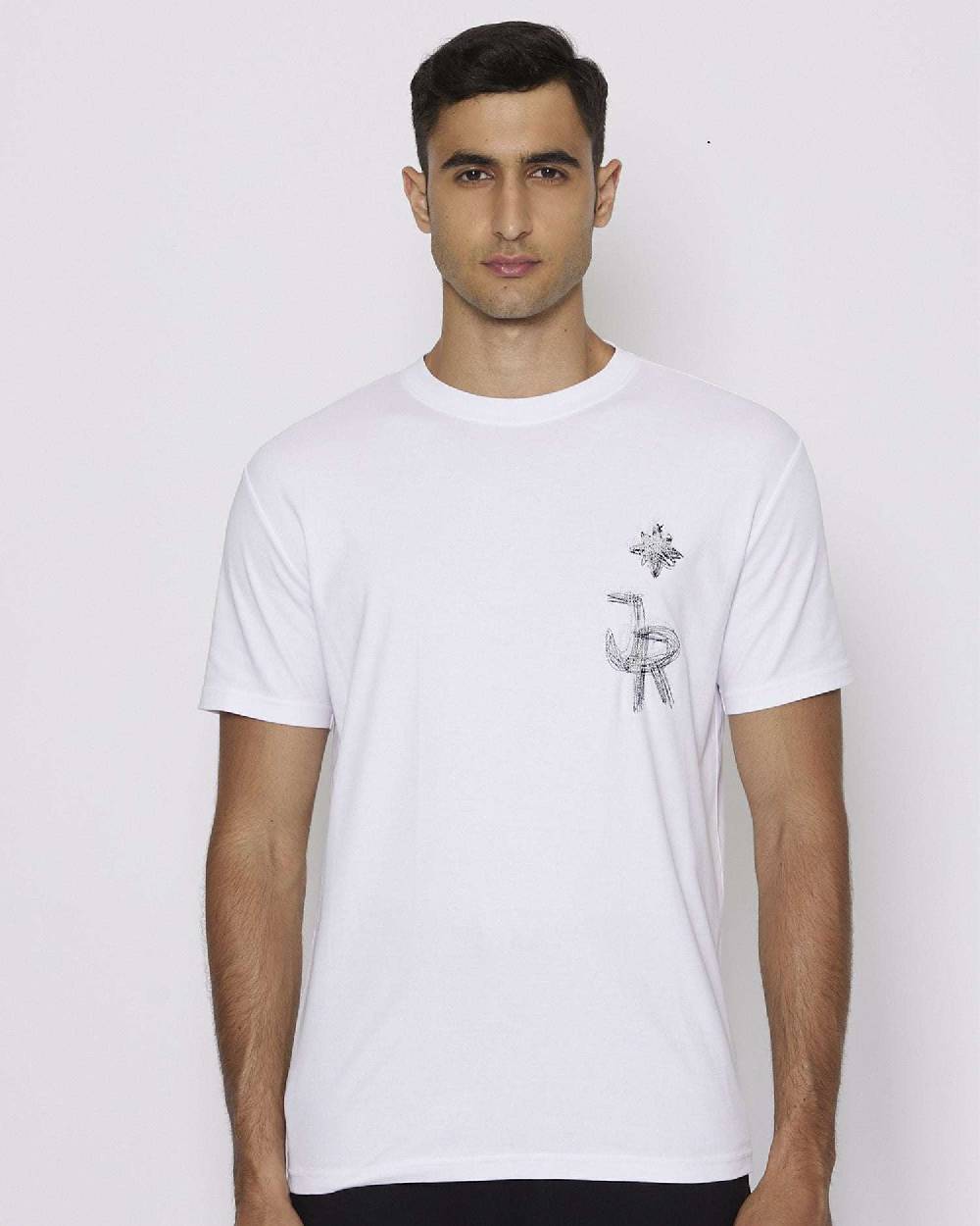 John Richmond T-shirt con logo JR sul davanti