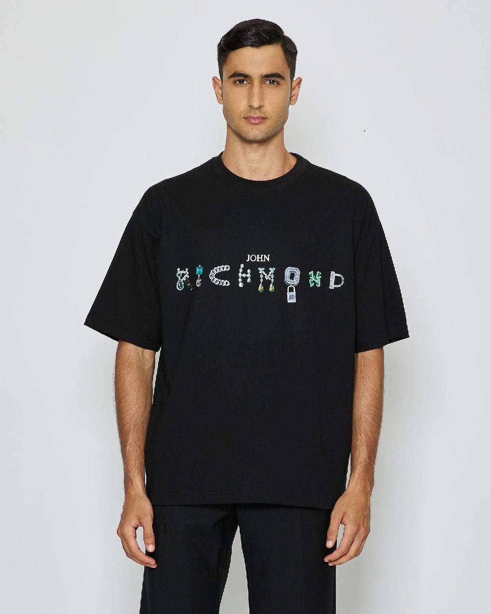 John Richmond T-shirt Con Logo Sul Davanti