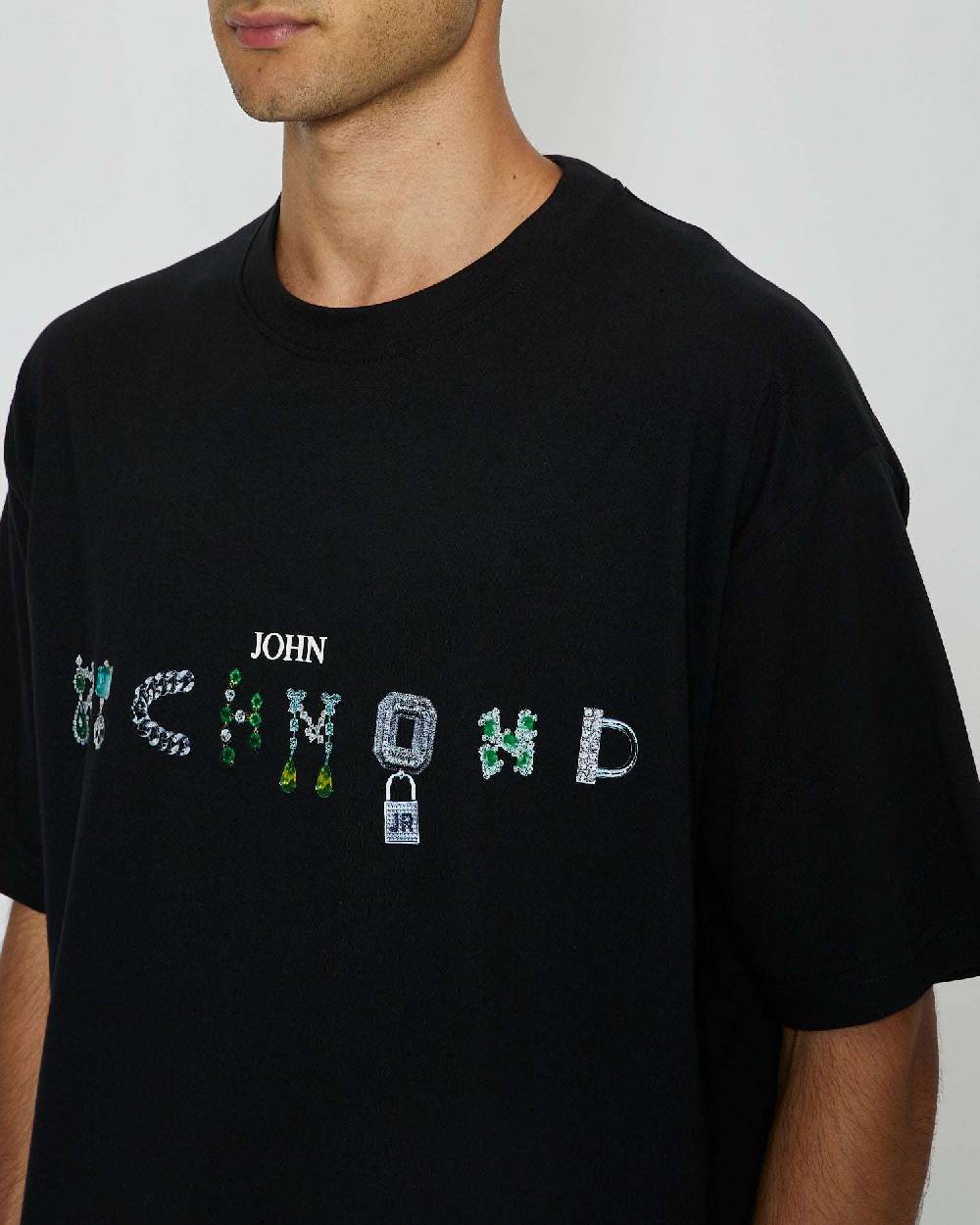 John Richmond T-shirt Con Logo Sul Davanti
