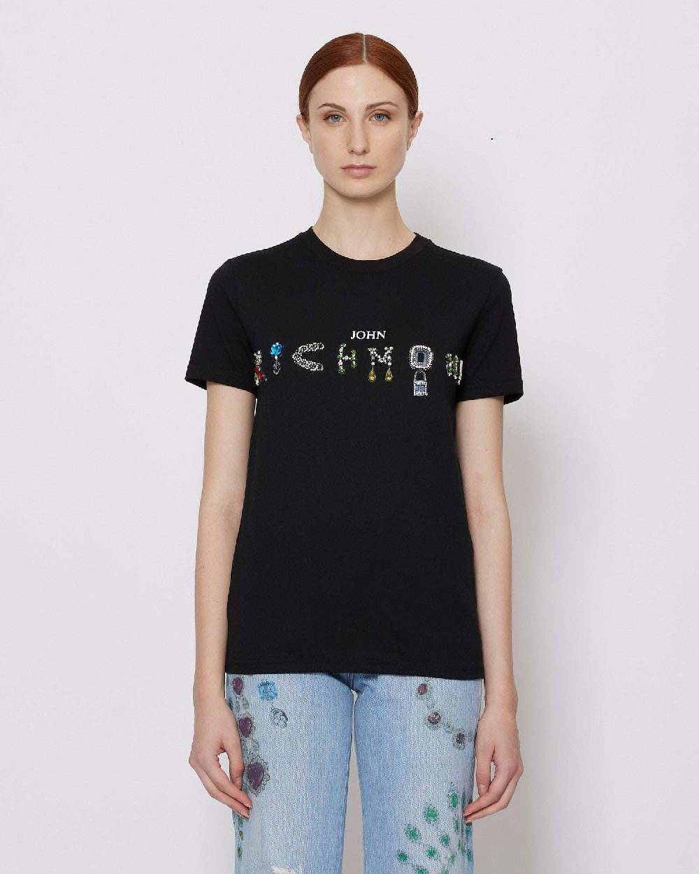 John Richmond T-shirt Con Logo Sul Davanti