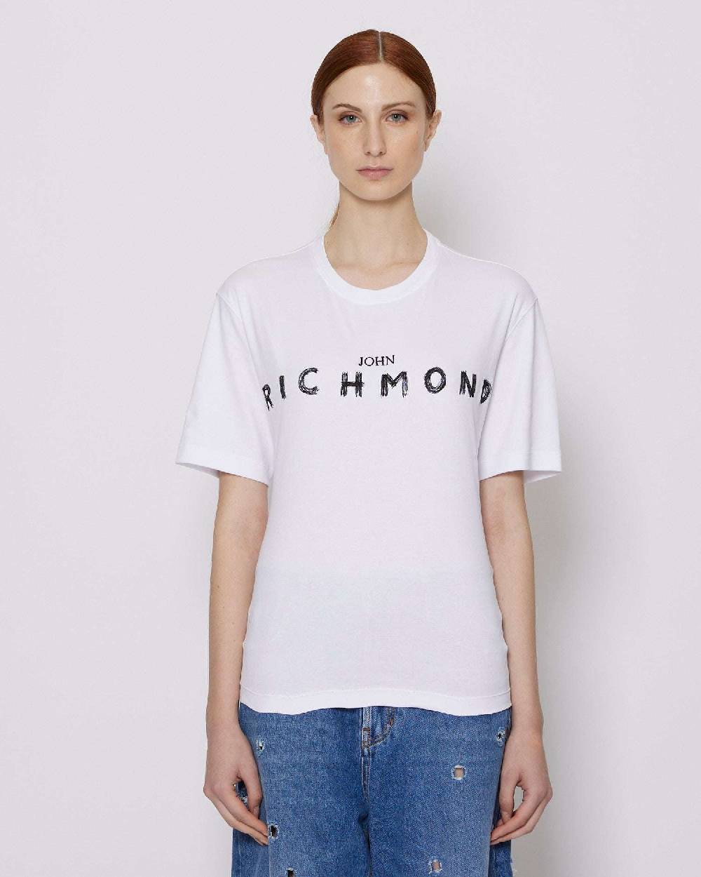 John Richmond T-shirt Con Logo Sul Davanti