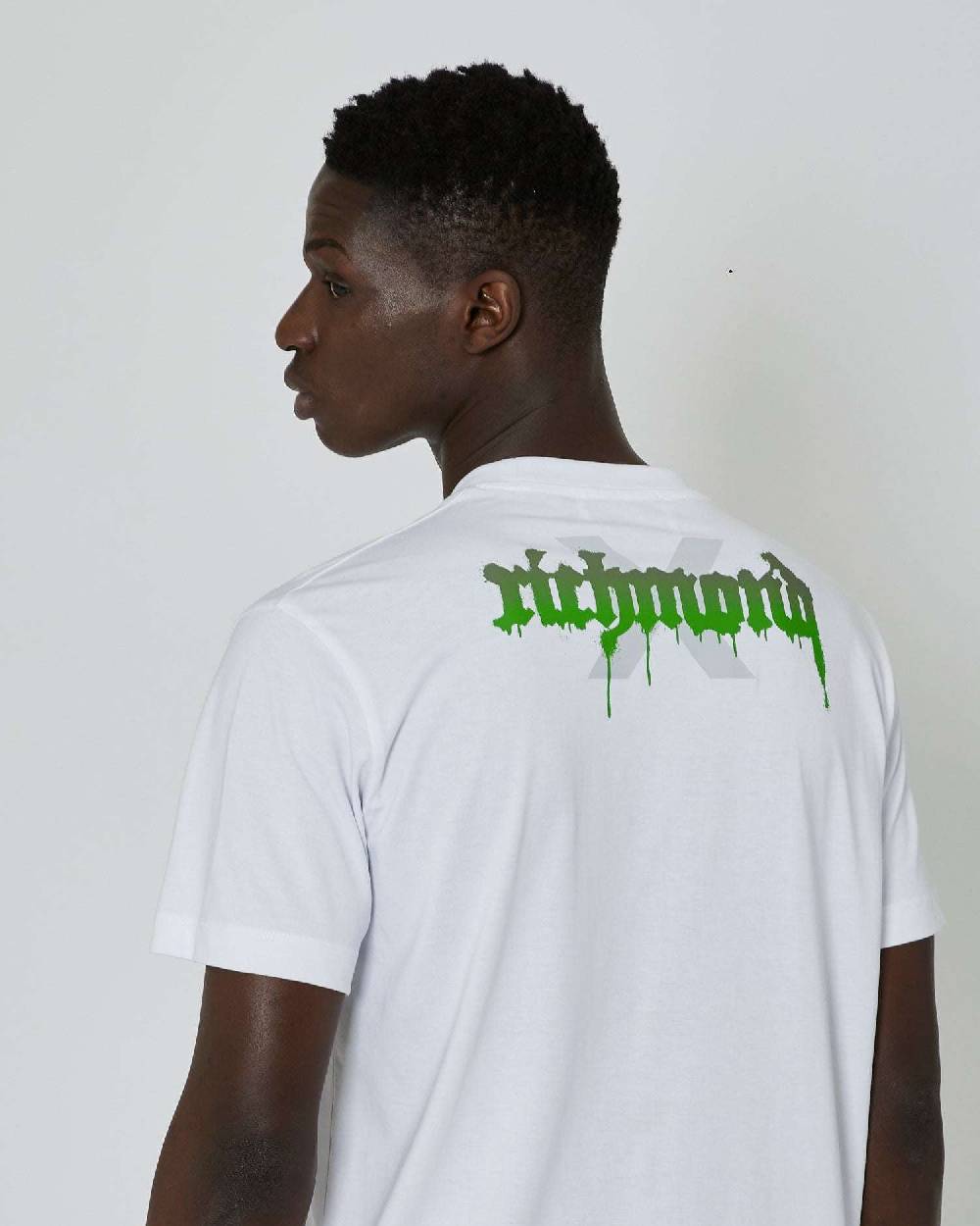 John Richmond T-shirt Con Logo Sul Retro