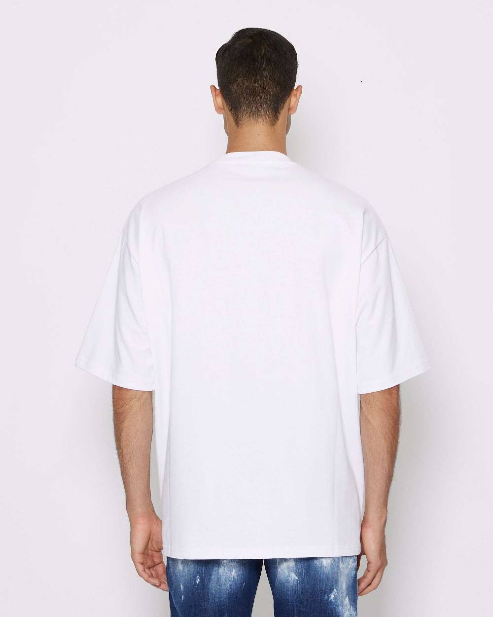 John Richmond T-shirt Over Con Logo Sul Davanti