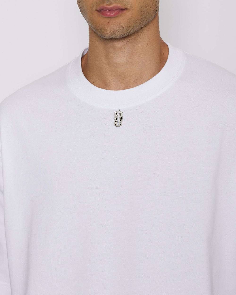 John Richmond T-shirt Over Con Logo Sul Davanti