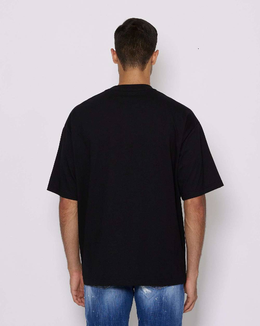 John Richmond T-shirt Over Con Logo Sul Davanti