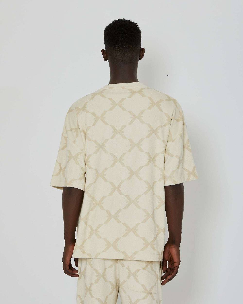 John Richmond T-shirt Over Con Pattern Ton Sur Ton