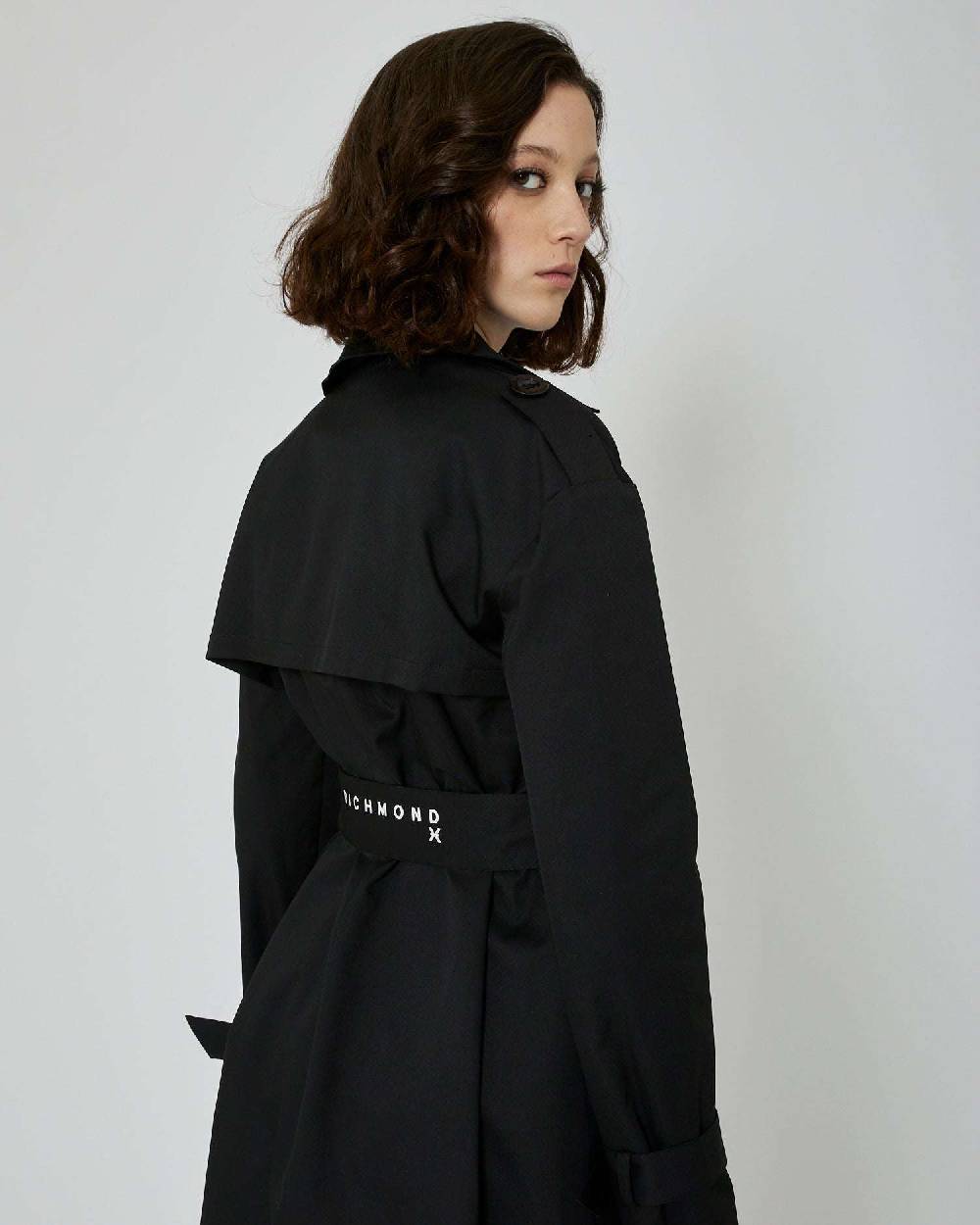 John Richmond Trench Lungo Doppiopetto