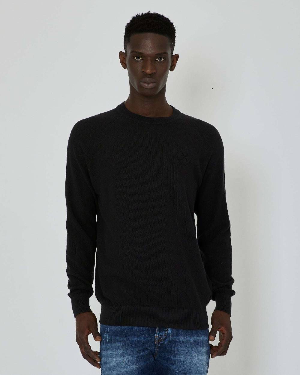 John Richmond Maglia Con Logo Ricamato Tone Sur Tone