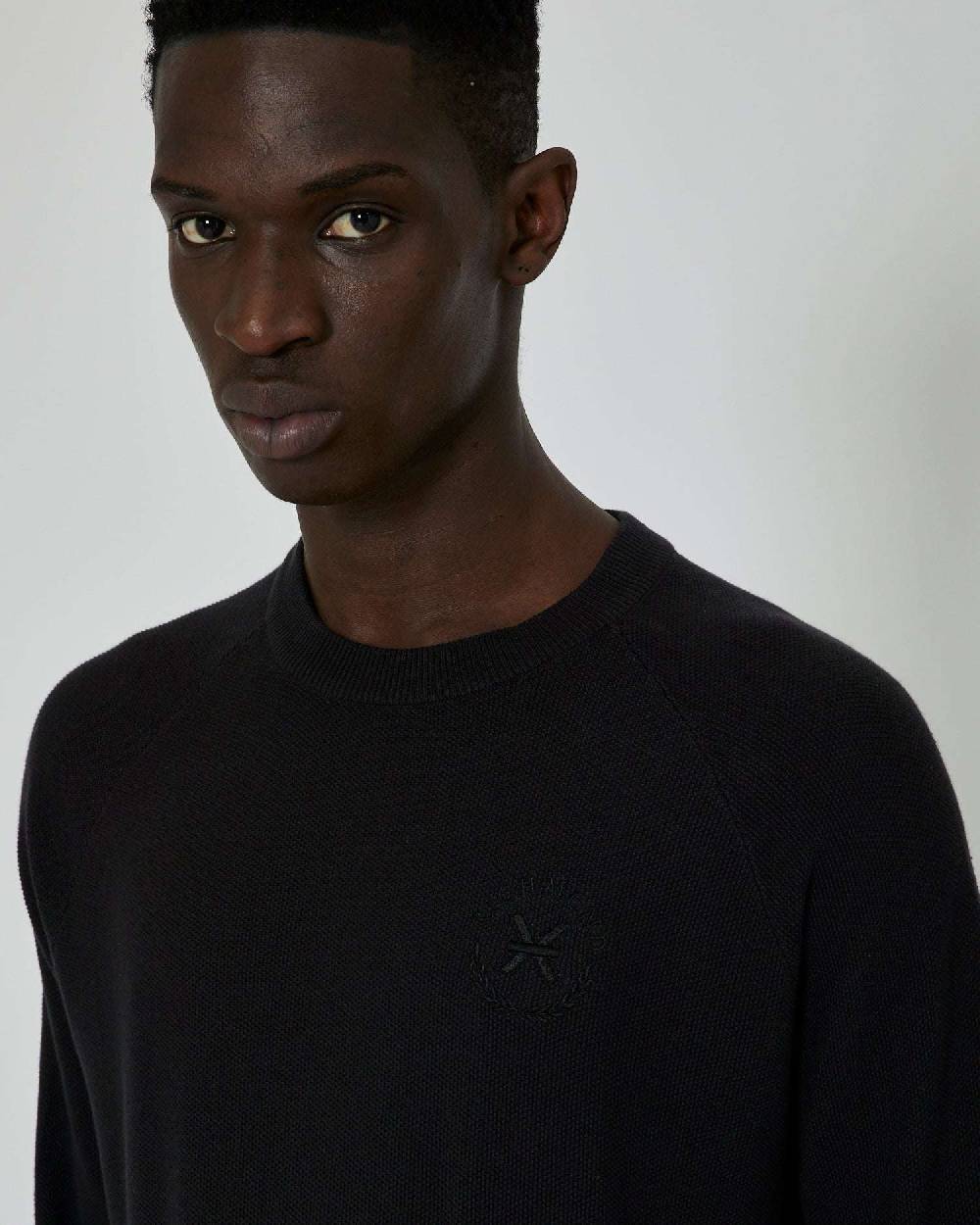 John Richmond Maglia Con Logo Ricamato Tone Sur Tone