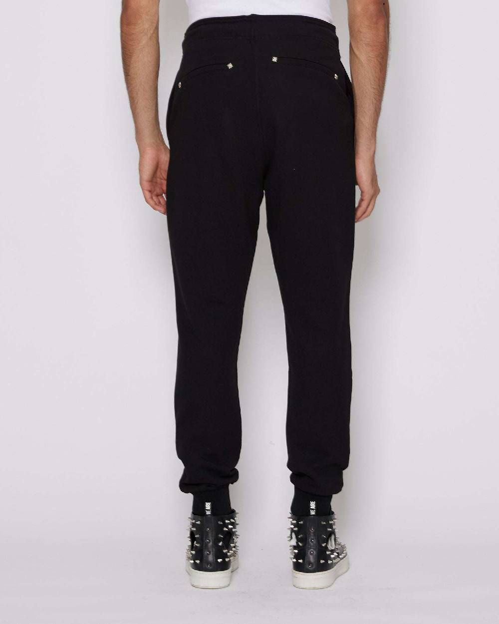 John Richmond Pantaloni Da Jogging Con Logo JR Sul Davanti
